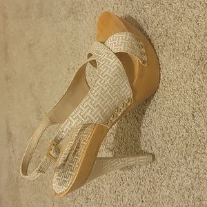 H by Halston Emma White Canvas Fabric